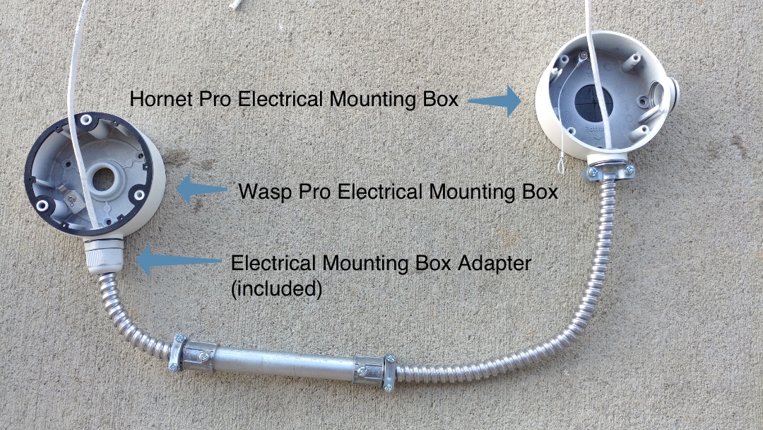 Flexible Metal Conduit (FMC) with SCW Security Cameras
