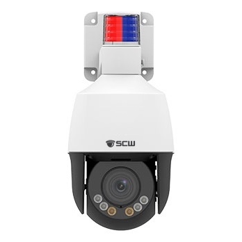 Mini PTZ with 4x zoom and active deterrence light