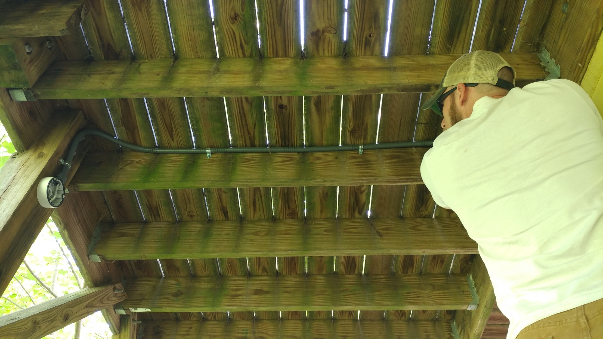 Secure Liquidtight Plastic Tubing on wall